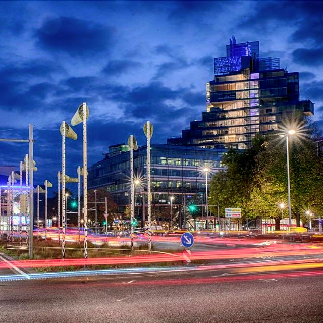 Aegidientorplatz in Hannover am Abend