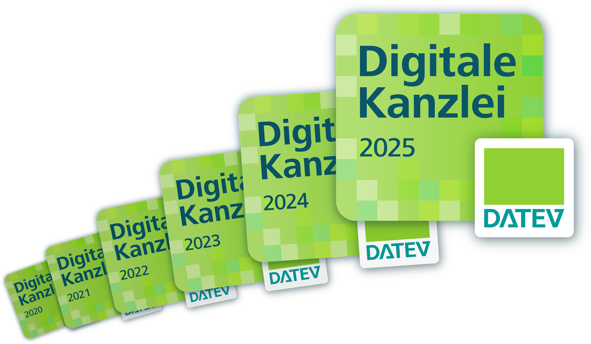 DATEV Label Digitale Kanzlei für die Jahre 2020 bis 2025 der Steuerkanzlei Liberata