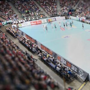 Handballspiel in der Arena in Hannover